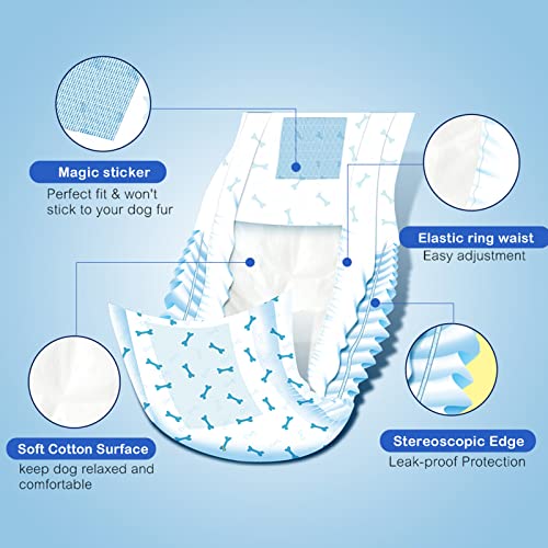 Pet Soft Disposable Male Wrap Dog Diaper,12Pcs,Xs #TOP2