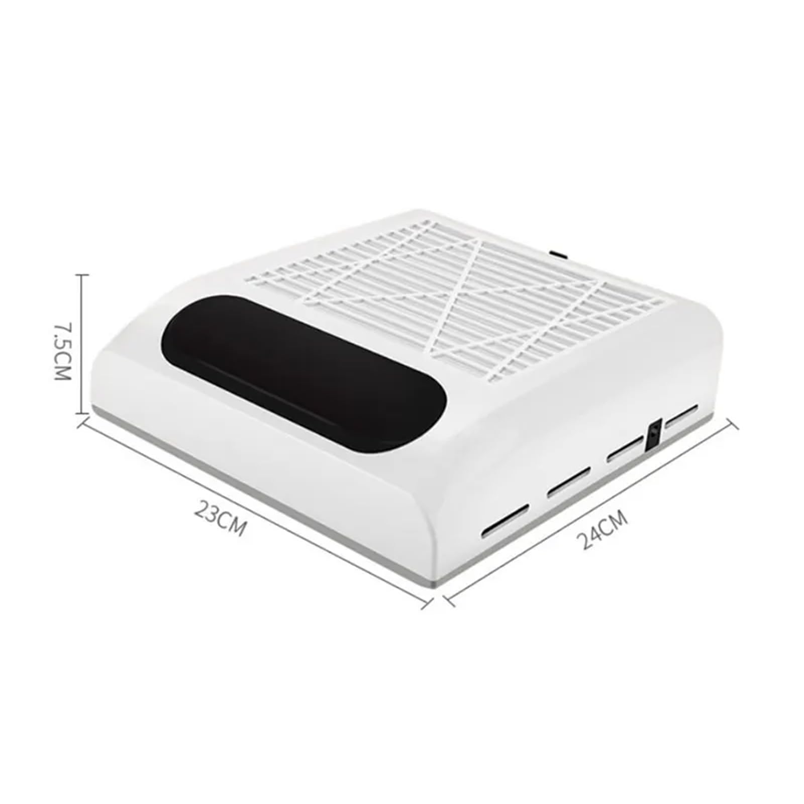 VOLTIX Aspiratore Unghie Professionale da Tavolo per Pedicure e Manicure, Aspirapolvere per Unghie con Velocità e Intensità di Aspirazione Regolabili, Raccoglitore di Polvere per Unghie (Bianco)