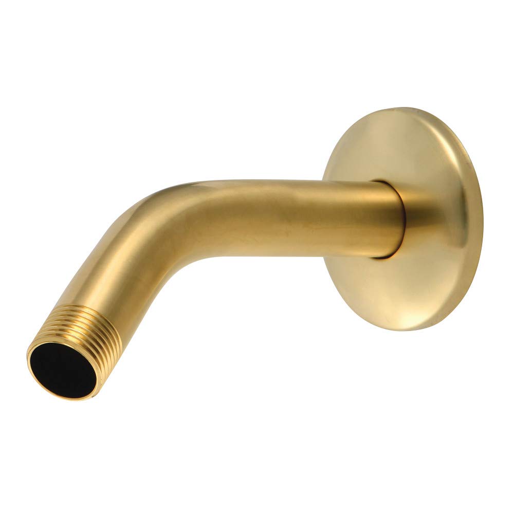 Kingston Brass K150K7SB Trimscape 6-Inch Shower Arm with Flange, Brushed Brass
