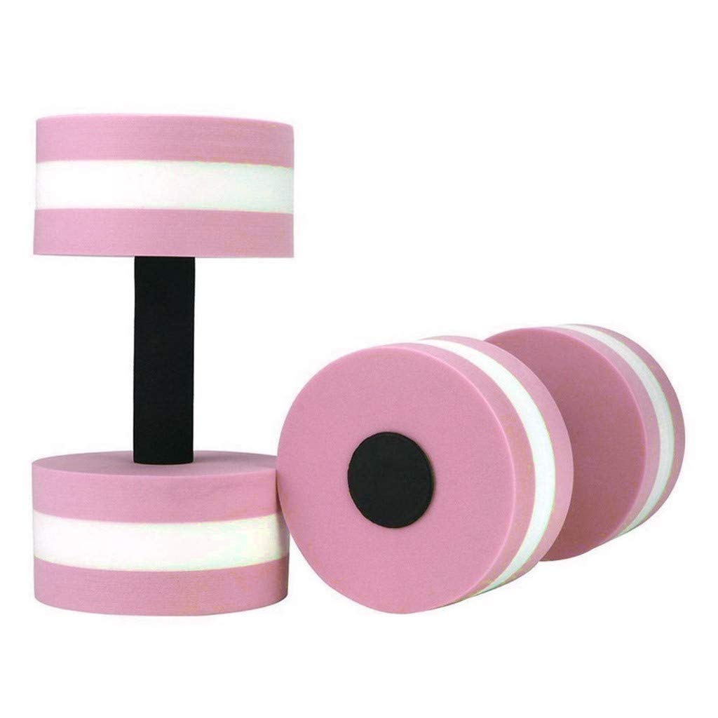 2pcs Water Aerobics Dumbells for Pool Exercise, Foam Water Dumbells Pool Resistance, Aquatic Fitness Barbells, Pool Aerobics Equipment for Men and Women (B)