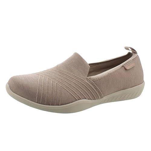 Skechers Newbury St Better Together Womens Shoes Size 5.5, Color: Oatmeal/Beige