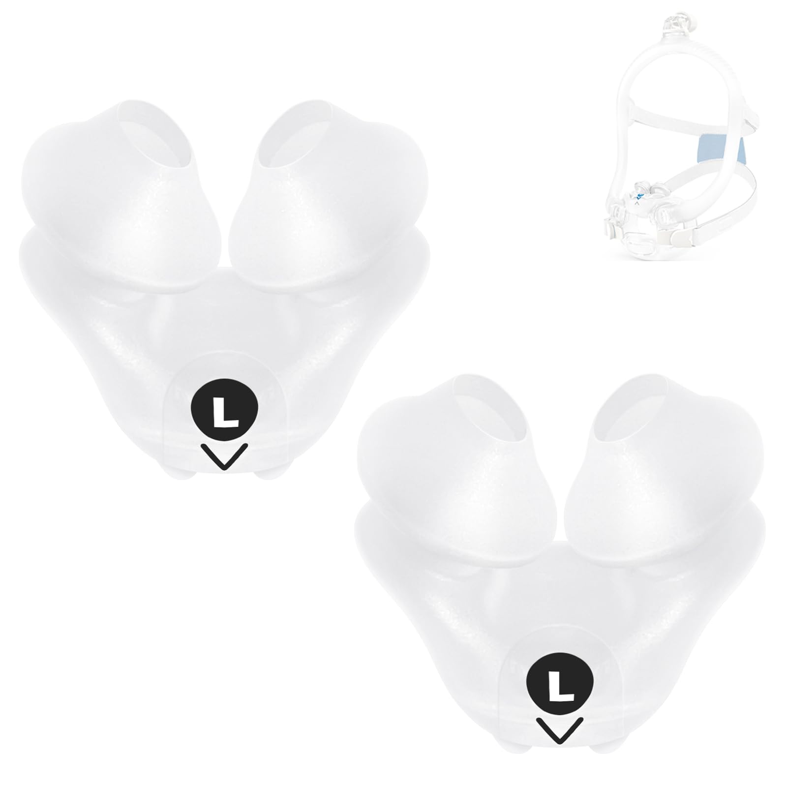 Photo 1 of 2 Packs Replacement Cushion for AirFit X30i Mask - for AirFit X30i Oral Cushion - Comfortable and Soft (Large)