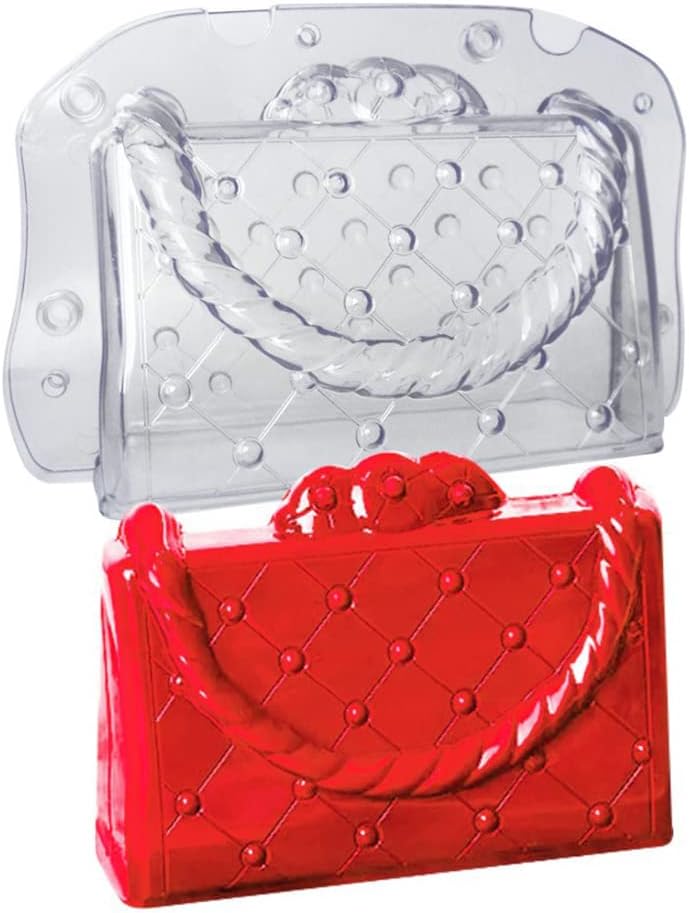 Molde de Chocolate con Forma de Bolso 3D Transparente miniatura 1