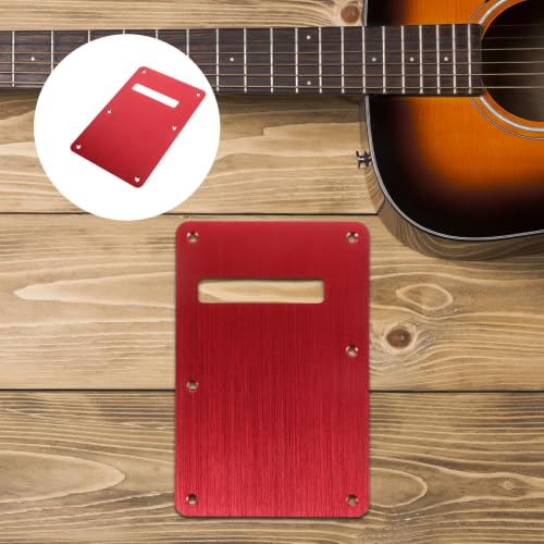 MOKKHNB Aluminiowa Osłona Do Gitary Elektrycznej Grubości Czerwony Pleksiglas Pokrywa Tremolo Akcesoria Do Naprawy i Wymiany Gitar Elektrycznych