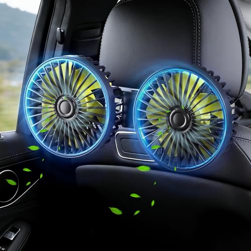 IriQuart Car Fans for Backseat for Kids,Car Backseat Fan for Car Back Seat(No Battery)