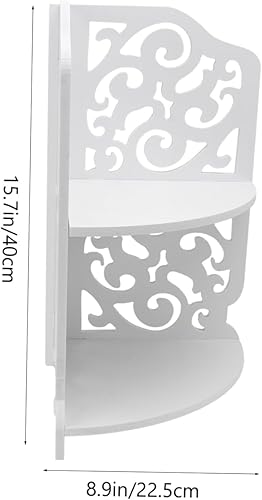 Miniatura 3 de Cabilock Organizador de cocina para el hogar, decoración de baño, almacenamiento blanco, estante multifunción, organizador de artículos para el