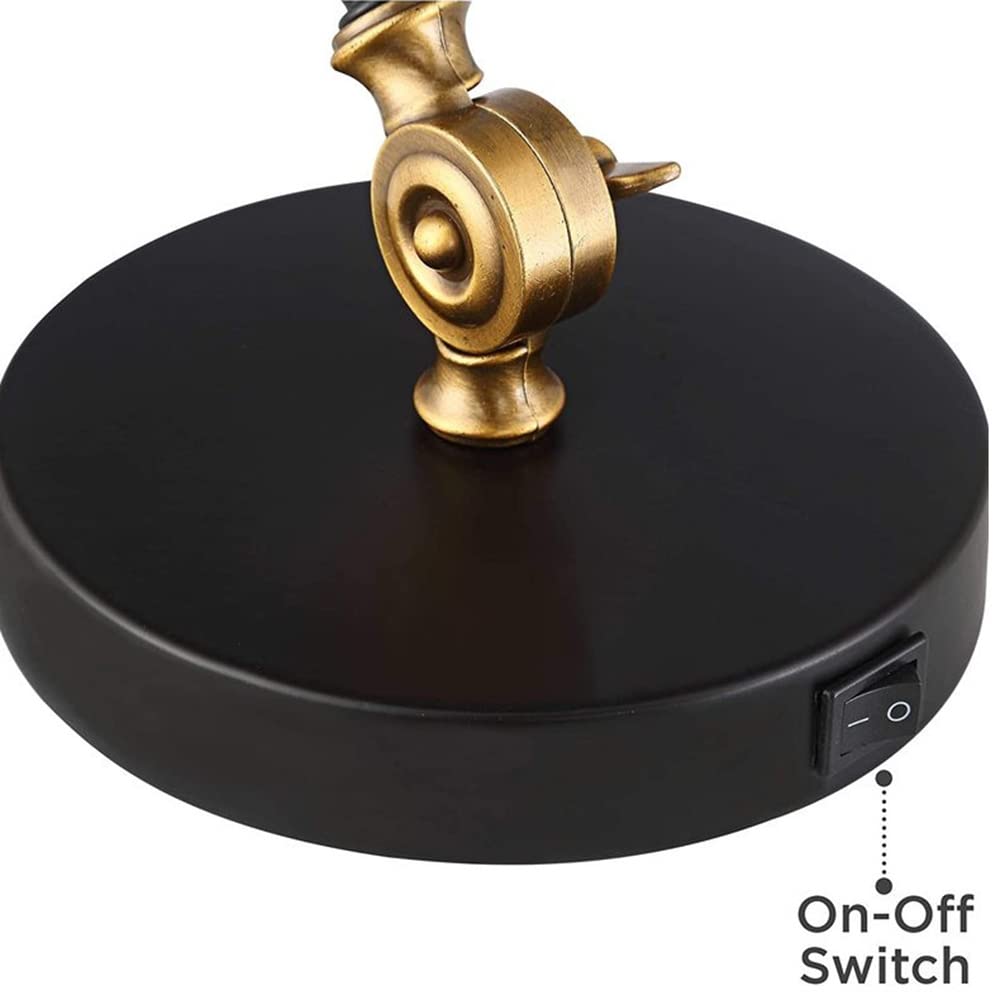 Lampe de bureau réglable industrielle avec interrupteur marche/arrêt bras oscillant lampe de lecture de chevet lampe de table pliante utilisée pour le travail de bureau de chambre à coucher, l'étude,