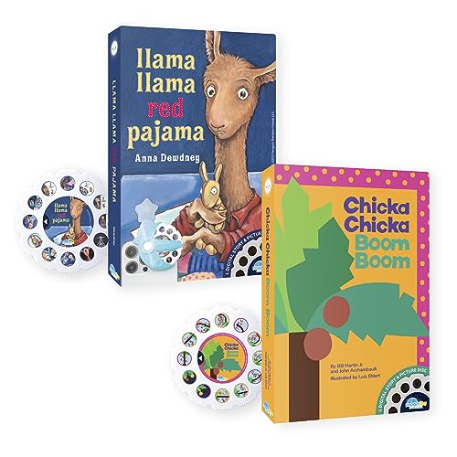 Image of Moonlite Storytime 2-Story Bundle, Requires Moonlite Projector (Sold Separately), Chicka Chicka Boom and Llama Llama Red Pajama, Vibrant Storybook Art Projections with Sound Effects & Music
