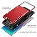Vofolen Case for Galaxy Note 10+ 10 Plus Case Wallet 4-Slot Pocket ID Card Holder Scratch Resistant Dual Layer Protective Bumper Rubber Armor Hard Shell Cover for Samsung Galaxy Note 10 Plus Red