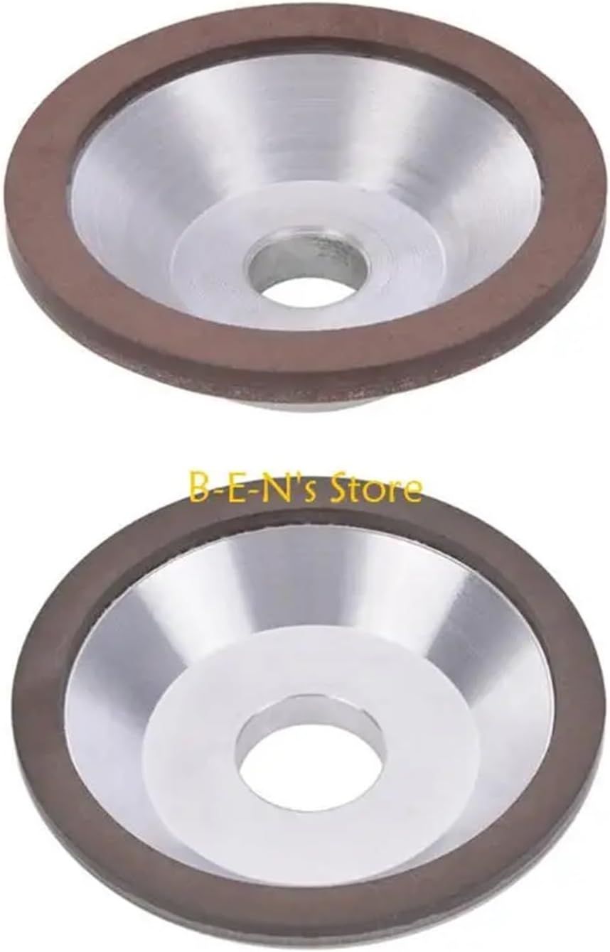 Compatible for Y1AD 180 Grit Metal Coated Concave Cup Shaped Grinding Wheel Grinding Disc Replacement for Carbide Metal Metalworking(10x3mm)