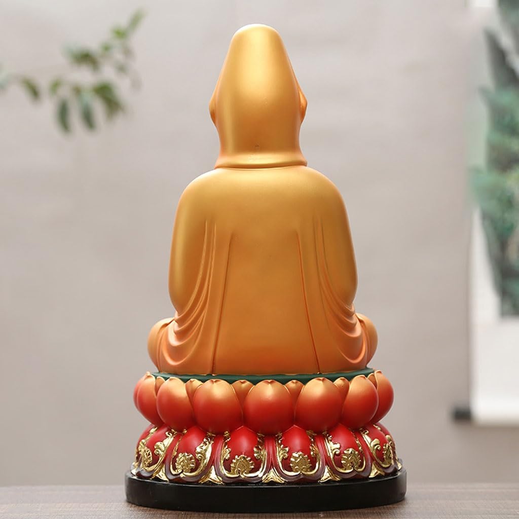 Posąg Buddy do wnętrz Dom Feng Shui żywica posąg Buddy Ozdoby Rzemiosło biurowe Salon Ozdoby wejściowe Medytująca Statua Buddy Figurka Rzeźba