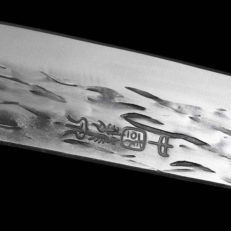 Miniatura 5 de Cuchillo de carne Longquan de 8.5 pulgadas, cuchillo de chef forjado a mano, cuchillo de carnicero para el hogar, cabeza de águila, mango de madera