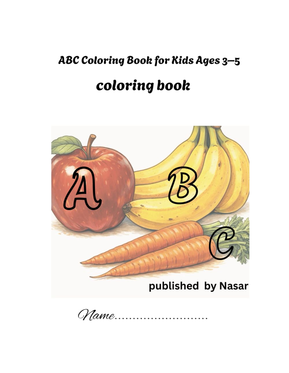 ABC Coloring Book for Kids Ages 3–5