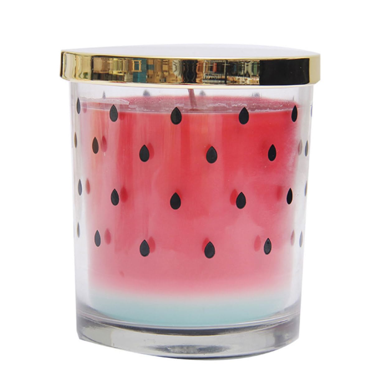 TEHAUX Vela Aromática de Sandía, Velas Forma de Fruta, Cera Vegetal, sin Humo, de Larga Duración, para Hotel y Ducha, para Familias y Amigos