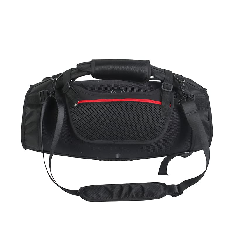 Estuche de viaje para JBL Boombox3, bolsa de almacenamiento para altavoz portátil con correa para el hombro, 2 bolsas laterales de malla y bolsa de alimentación
