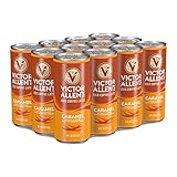 Victor Allen's Coffee Caramel Iced Coffee Canned Latte, 8oz Cans (12 Pack)