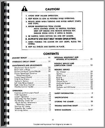 New Holland L778 Skid Steer Operators Manual      Plastic Comb