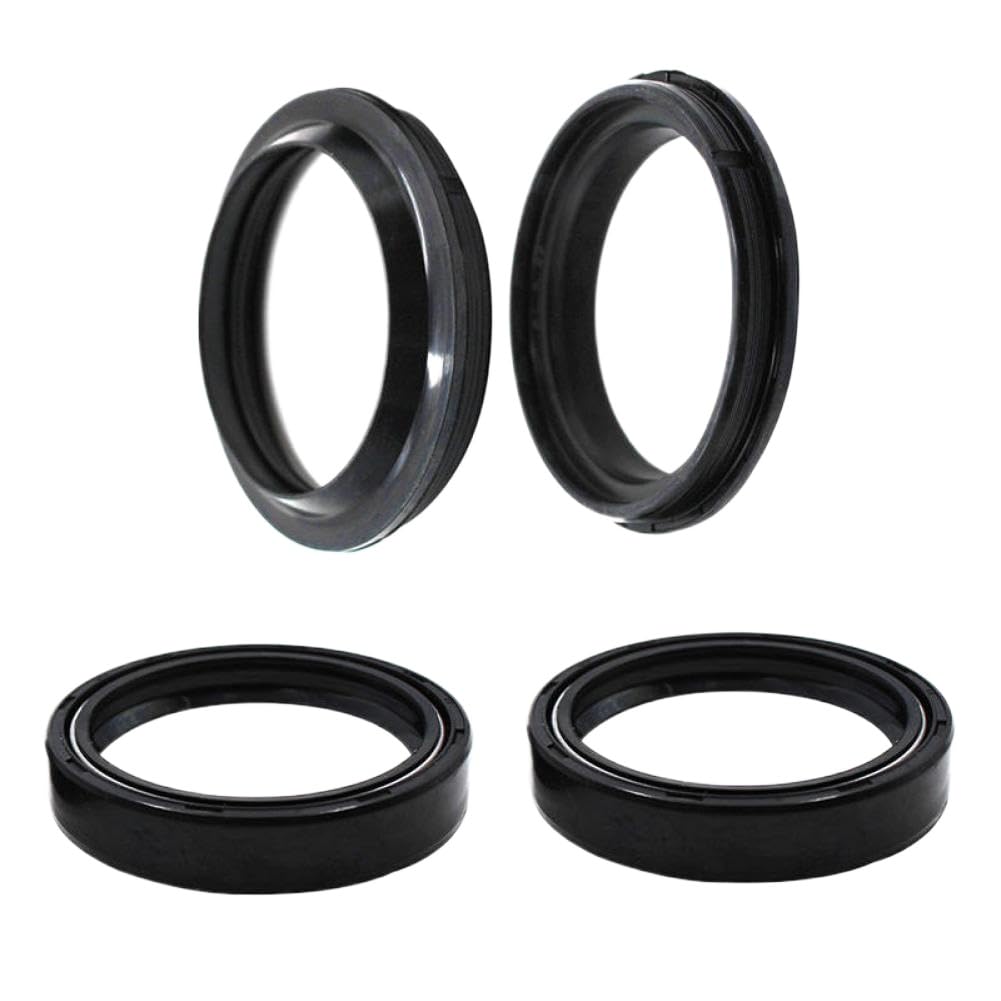 Guarnizione Olio Paraolio e Parapolvere Forcella Anteriore Moto 43x55x8/9.5 Compatibile Con Kawasaki KDX200 200R 250 KLX250R 250S 650 KX125 250(Dust Seal Oil Seal)