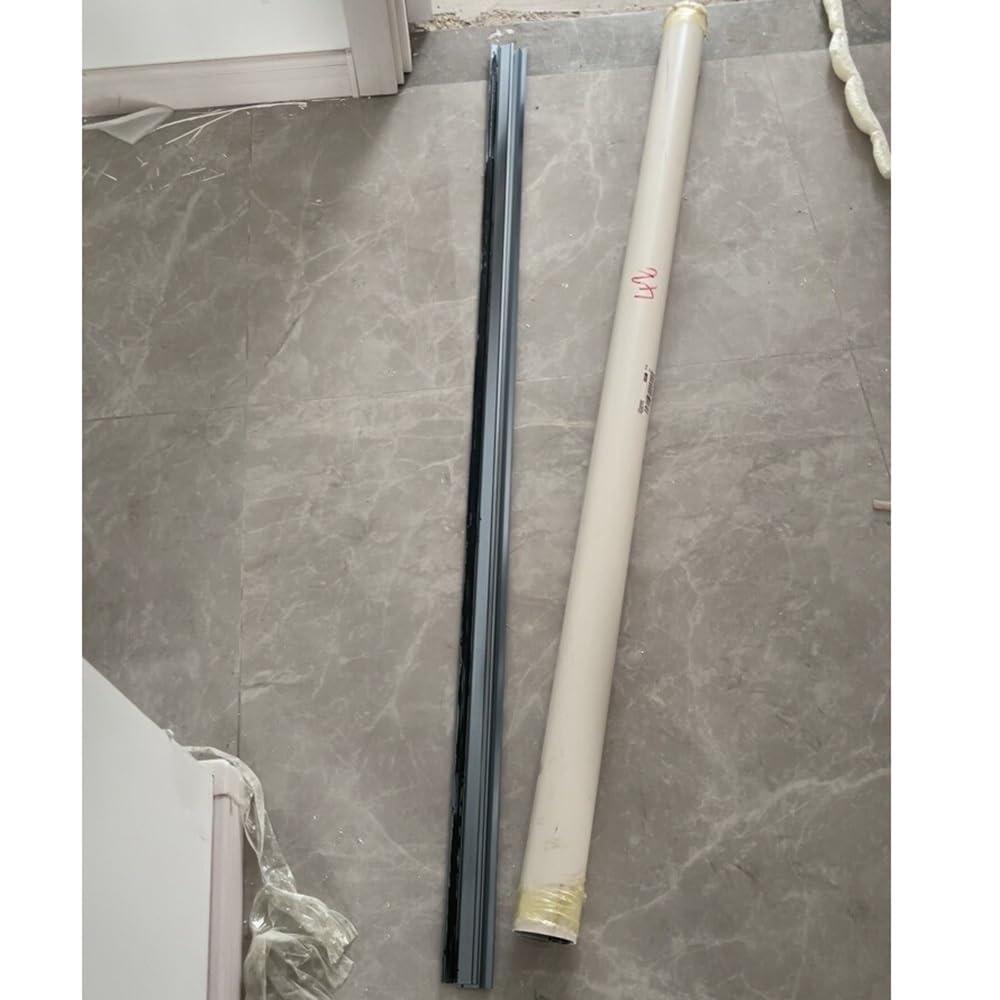 Rampes De Seuil 120cm Bande De Transition De Plancher pour Portes Bande De Seuil De Remplacement en Aluminium, Hauteur 18mm Moulure De Réduction De Plancher(Grey,150cm-60in)
