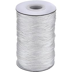 Xutong - Cordón trenzado de color blanco para persiana de aluminio, estores, para jardinería y manualidades, de 1,5 mm