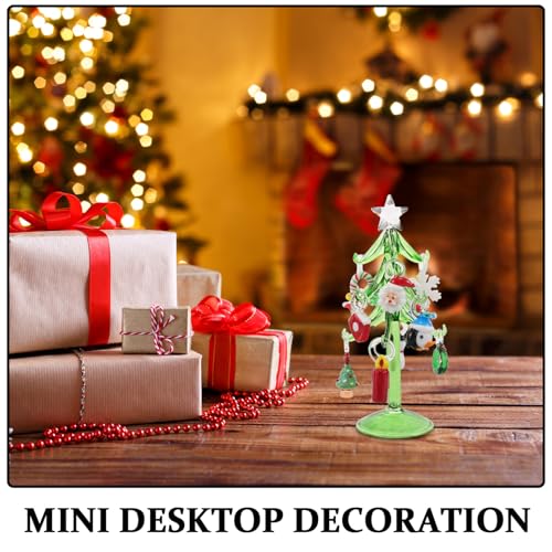 Sapin de Noël cristal miniature pour centre de table féerique
