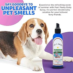 Jax N Daisy Pool Pawty Body Spray - A delightful Summer Scent, All Natural, Good for Coat & Skin, Long-lasting Deodorizing Spray, Dog Perfume, Deodorant Spray for Smelly Dogs, Pet Perfume Spray Jax N Daisy Pool Pawty Body Spray – A delightful Summer Scent, All Natural, Good for Coat & Skin, Long-lasting Deodorizing Spray, Dog Perfume, Deodorant Spray for Smelly Dogs, Pet Perfume Spray