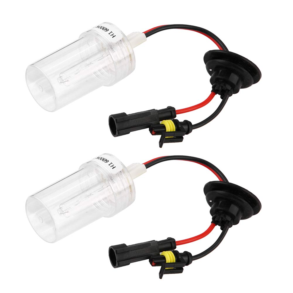 Xenon 100w, 2PCS Lampadine Xenon H1 6000K 100W 3000h Centralina Xenon Lampade Kit di ricambio ad alta luminosità