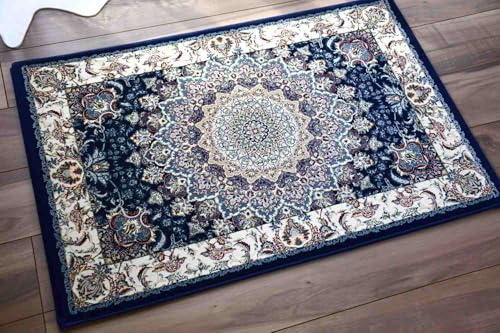 【WOOL100％】ベルギー絨毯 玄関ラグ・マット 60cm×90cm 玄関マット ラグ 絨毯 60×90cm ベルギー ウール 羊毛 60万