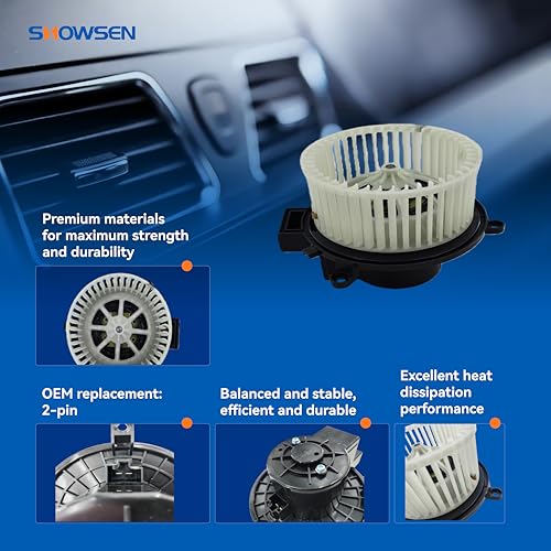 Image of SHOWSEN 700234 HVAC AC Heater Blower Motor with Fan for 06-20 Grand Caravan