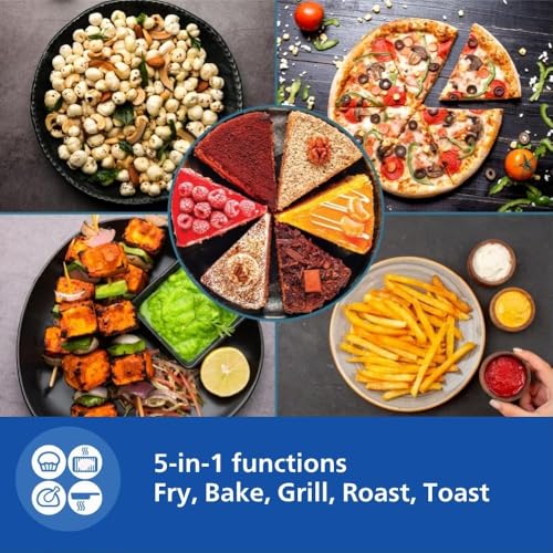 PHILIPS Air Fryer HD9200/90, uses up to 90% less fat, 1400W, 4.1 Liter, with Rapid Air Technology (Black), Large (Pack of 2) - Image 6