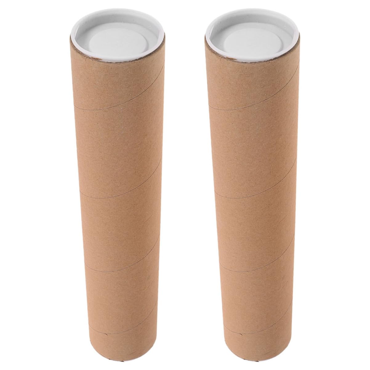 Operitacx Mailing Tubes Caps Cardboard Roll for Shipping Storing Poster Storage Tube Organizer for Personal Professional Use