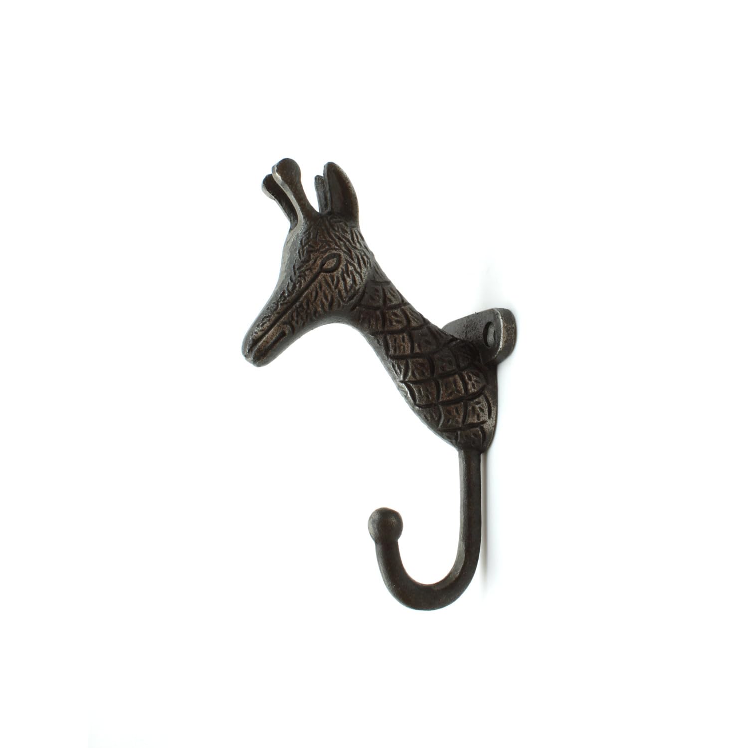 Oakcrafts Antique - Cast Iron Giraffe Single Hook - 140Mm