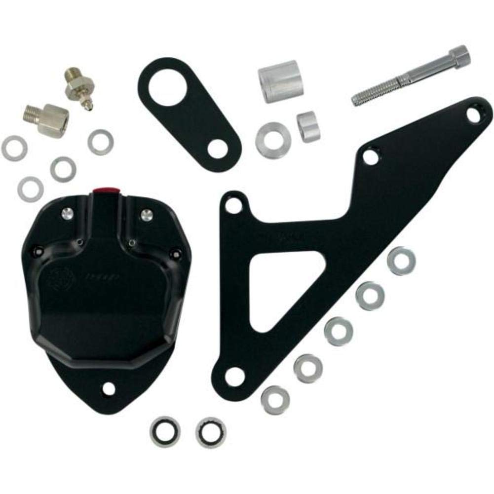 GMA EngineeringGMA 200E Front Single Disc Brake and Bracket FX & Sportster Models 1974-E77 Smooth Black