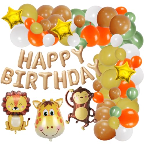 Kit de Arco de Globos Verdes, Arco de Globos de Safari de la