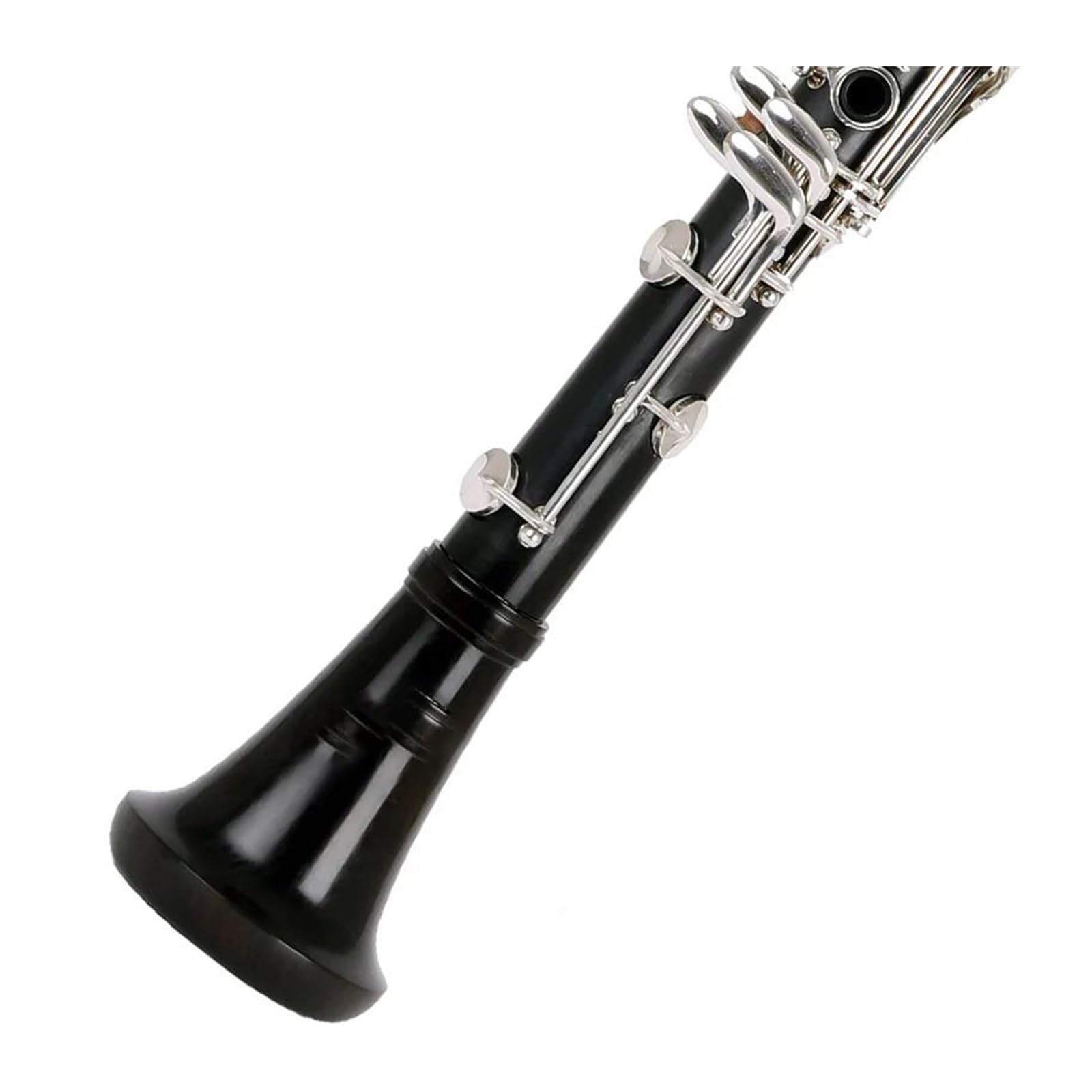klarnet Rofessional Ebony Klarnet bB Tune 18 klawiszy posrebrzana miedź lite drewno