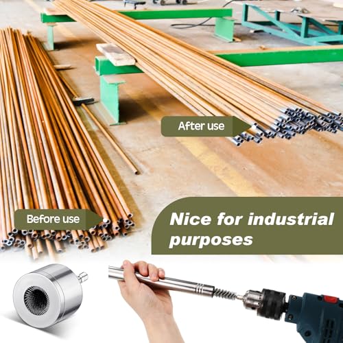 Pasimy Kit de escova de limpeza de tubo de cobre de 1/5.1 cm, escova de furo de aço inoxidável e lim