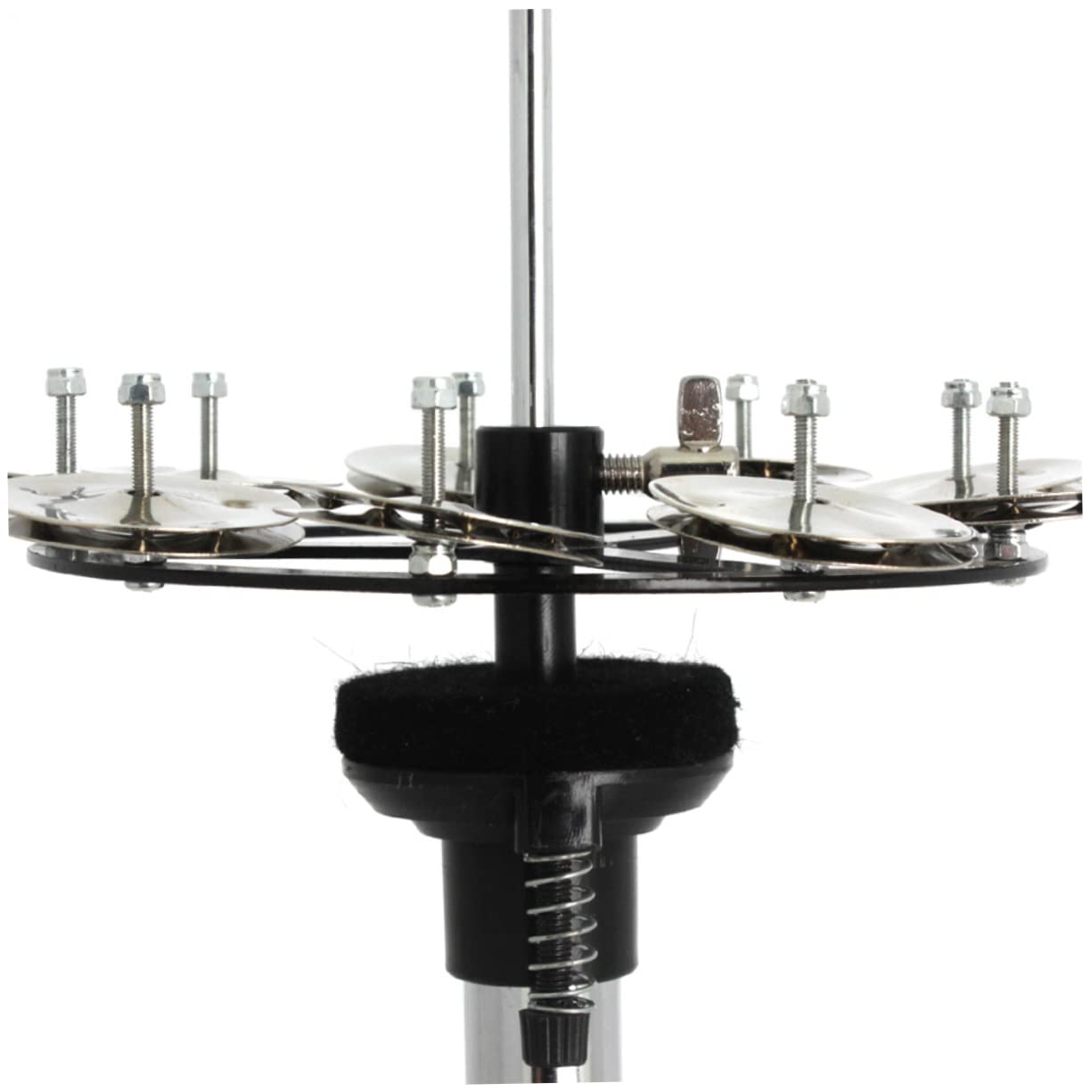 Cloche de Charleston en Cuivre Argentée, Accessoire de Batterie | Cloche de Cymbale pour Batterie, Remplace une Cymbale Fissurée, Peut être Actionnée au Pied