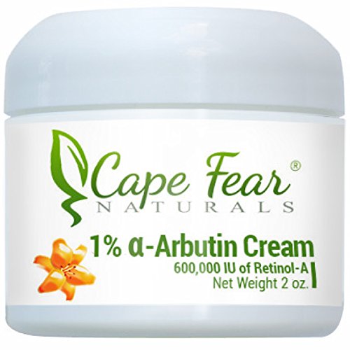 Cape Fear Naturals 1% Alpha Arbutin Cream, 2oz jar