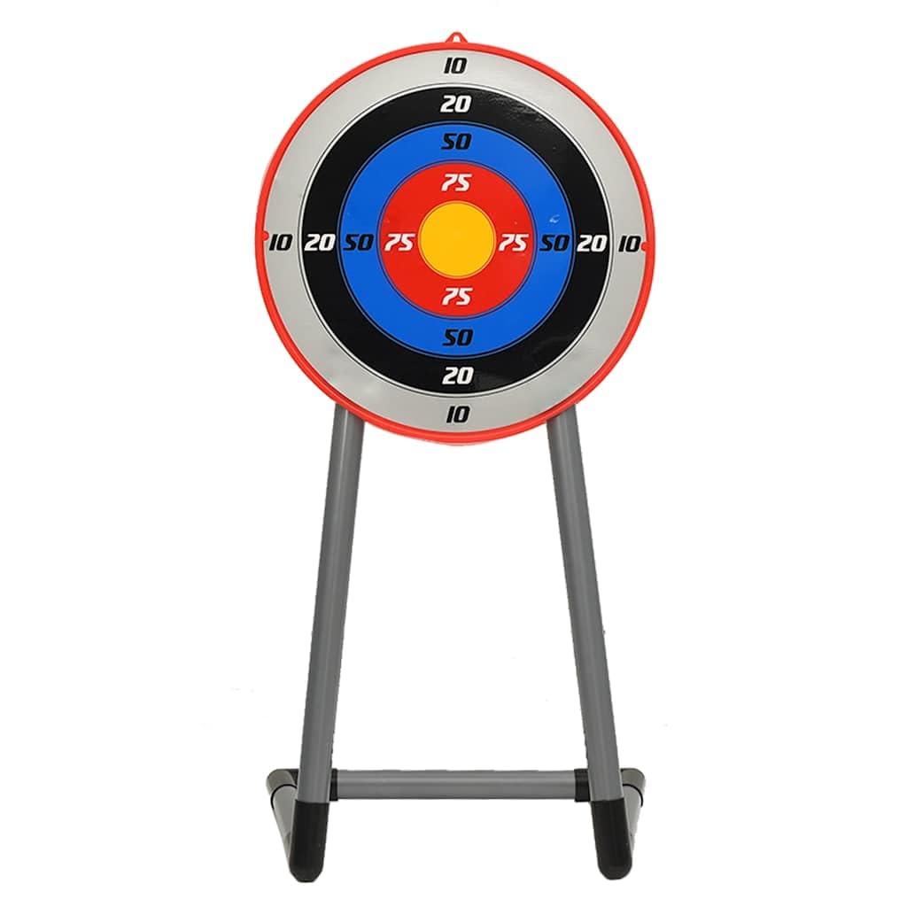 Set di tiro con l'arco con bersaglio per bambini, include arco, frecce con punta a ventosa, bersaglio per esterni, estate, gioco di movimento, coordinazione, bambini, famiglia, giardino