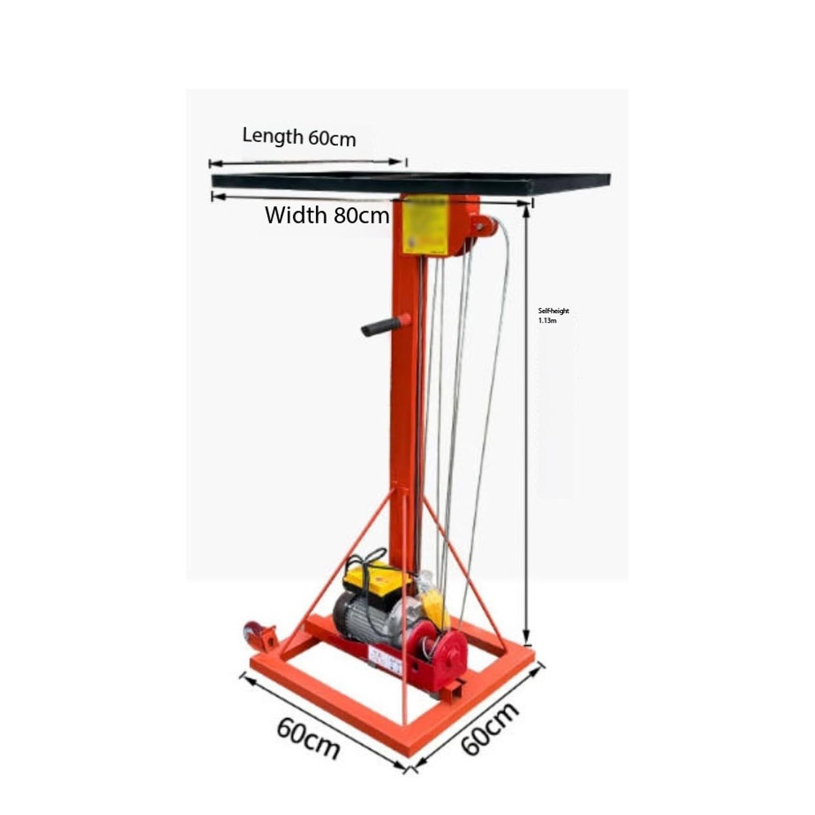 montacargas Soporte de construcción toldo plataforma instalación conducto ventilación elevador persiana enrollable alta resistencia plataforma de elevación