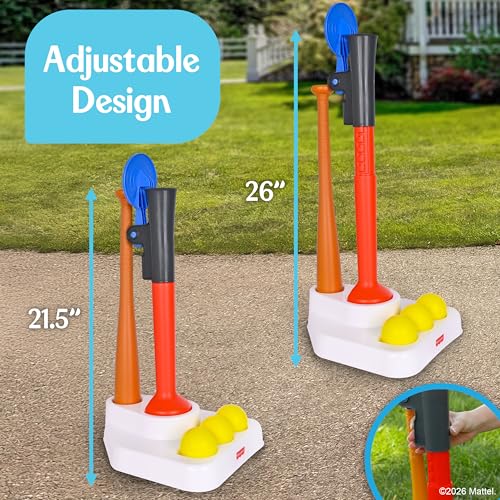 Fisher-Price™ Grow-to-Pro 2-in-1 Tee Ball Set for Toddlers & Kids, Height Adjustable Batting Practice & Outdoor Play Toy, Ages 18+ Months - image 5