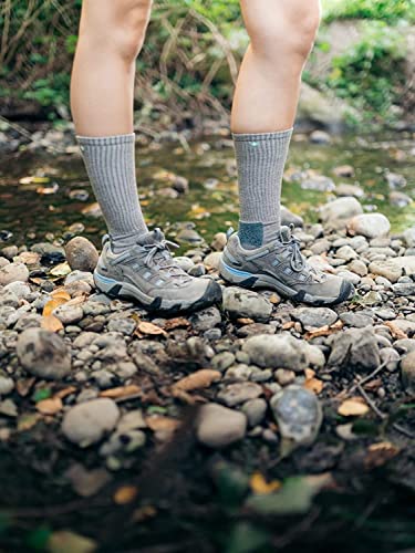 Insect Shield Lightweight Hiking Walking Socks, Stretchy And Comfortable Crew Socks With Padding And Tick Protection, Khaki, Large #TOP4