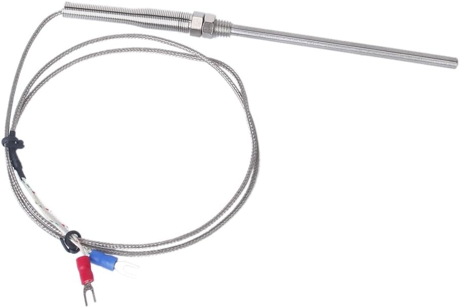 100mm Spade K-Type Temperature Controller Thermocouple Sensor -100°C to 1250°C Probe 1M