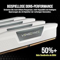 CORSAIR Vengeance DDR5 RAM 32GB (2x16GB) Bis zu 6000MHz CL36-44-44-96 1.35V AMD EXPO Intel XMP 3.0 Desktop-Arbeitsspeicher – Weiß (CMK32GX5M2E6000Z36W) – Ansicht 3
