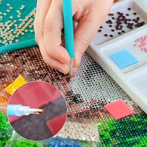 Cobee Diamond Pen Glue Clay, 80pcs DIY Painting Glue Clay Colorful Painting Clay Wax Embroidery Cross-Stitch Painting Set Tool DIY Diamond Wax Tool for Embroidery Accessories(2 x 2cm)