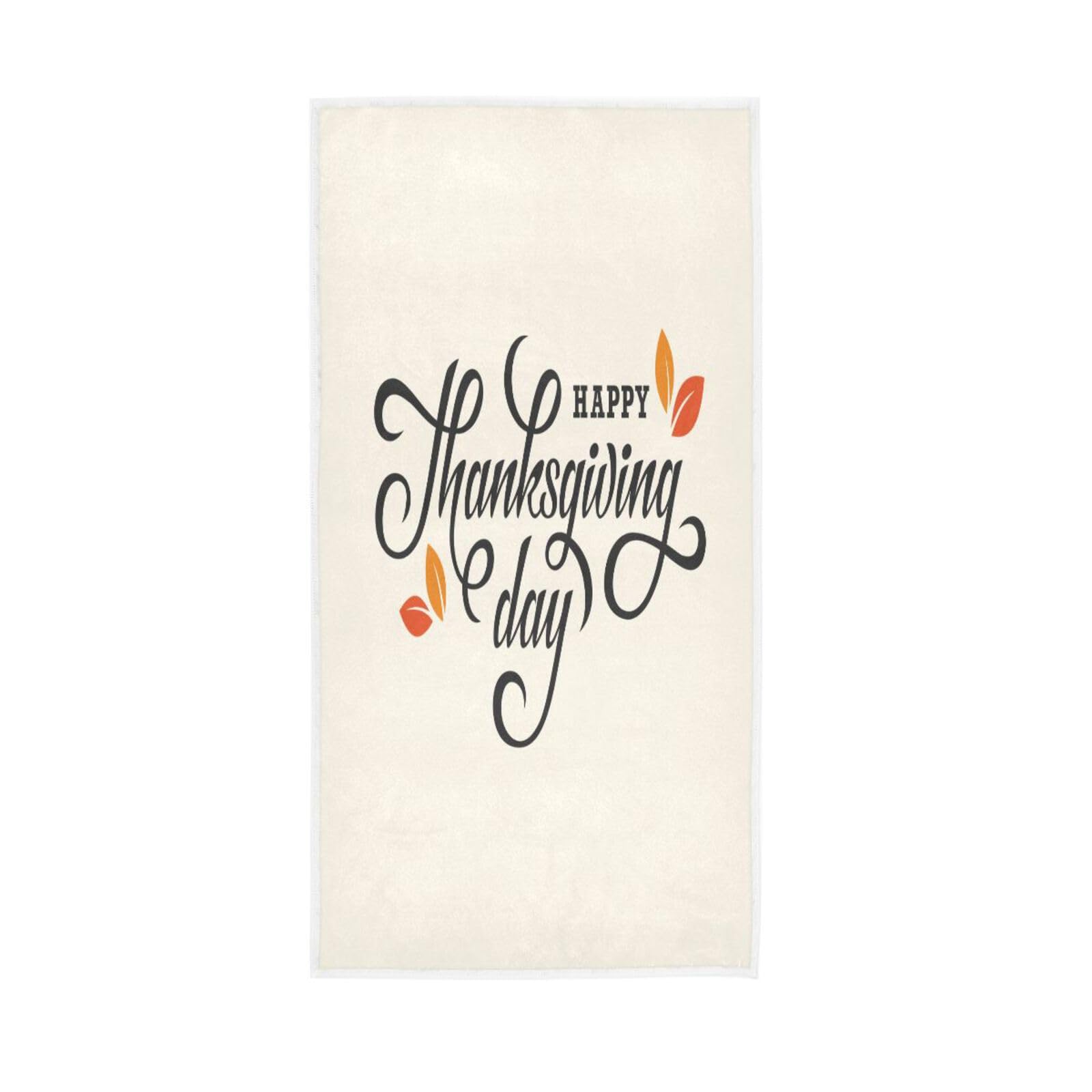LSRCPD Happy Thanksgiving Day Hand Towels, 15 x 30 Inches Absorbent Hand Towel, Spa Facial Towels Colorful Towels for Bathroom