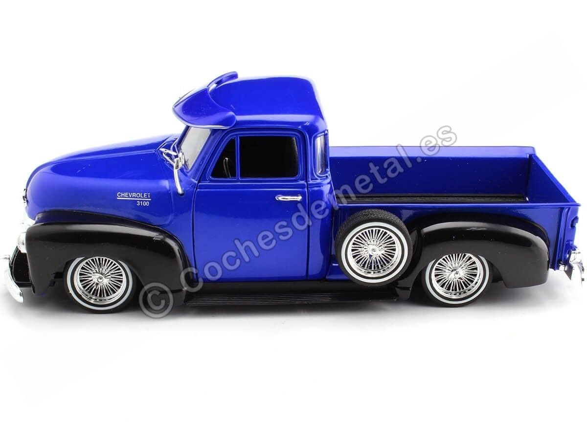 Amazon | 1953 Chevrolet 3100 Pickup Truck Blue and Black Low Rider