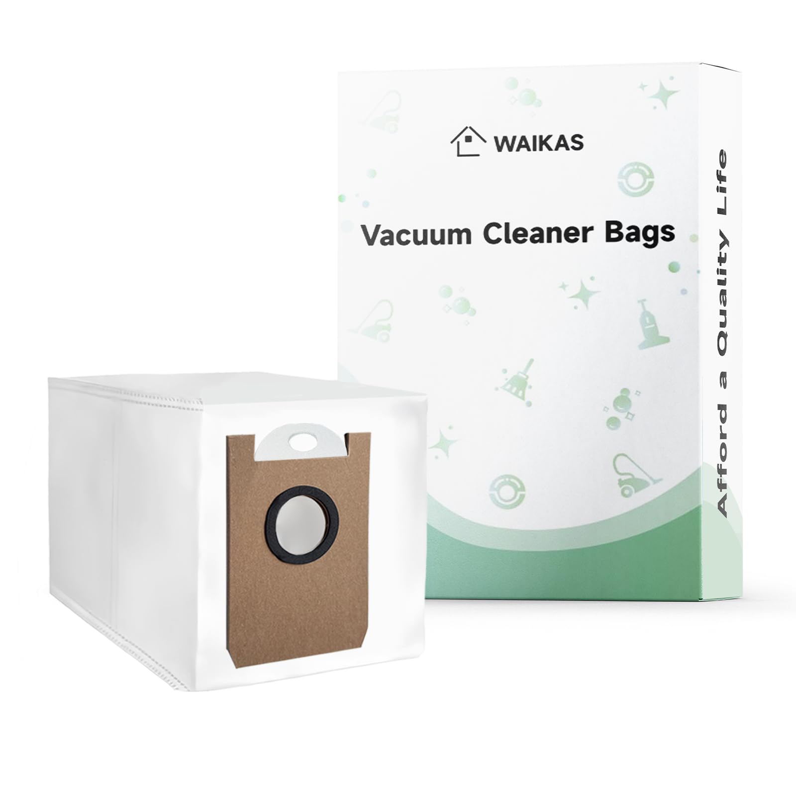 WAIKAS Dust Bags for Airrobo &amp; FIXR Robot Vacuum, 20-Pack