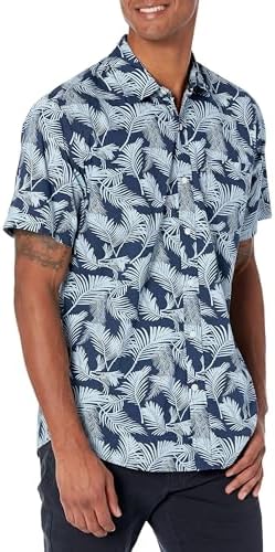 Amazon Essentials Men's Slim-Fit Men's Short Sleeve Collared Button Down Shirt