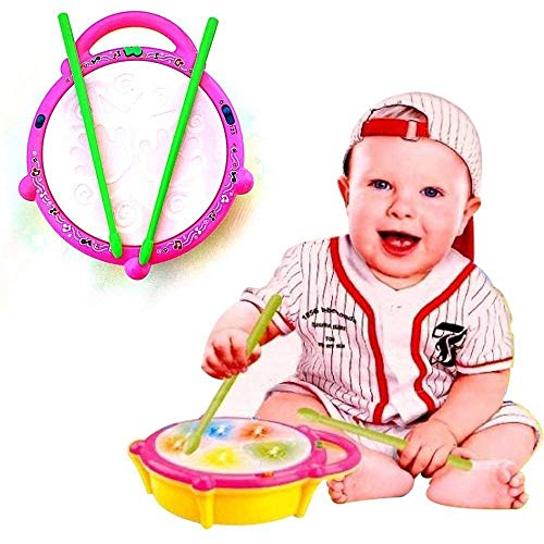 Image of Famous Quality Colorful 3D Musical Flash Drum with Lights Toys for Kids, Music Baby Toy for ‎3 Years and up, Multicolour